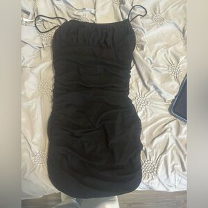 Elegant Black Strapless Dress